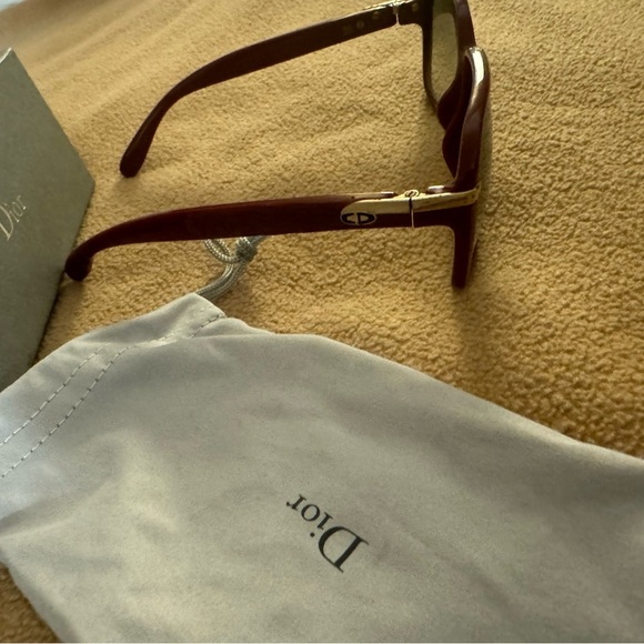 Authentic Christian Dior CD Logo bordeaux eyewear sunglasses - Picture 5 of 12